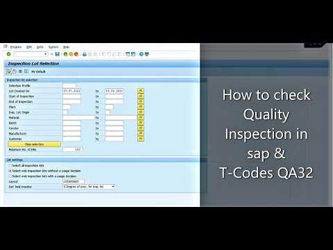 How to check Quality inspection stock in SAP : How to check Quality stock in SAP : T-Codes QA32
