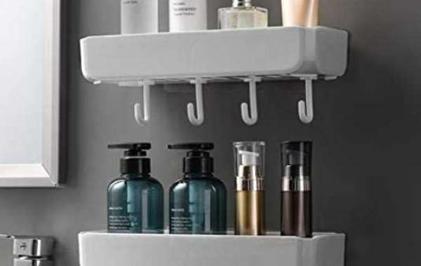 Punch-free Shower Storage Holder Bathroom Shelf Folomie